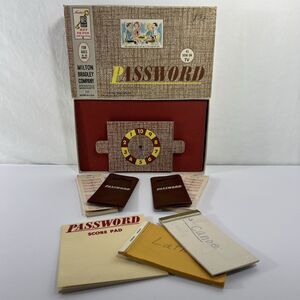 Password - Vintage Board Game - MB - Milton Bradley - 1962